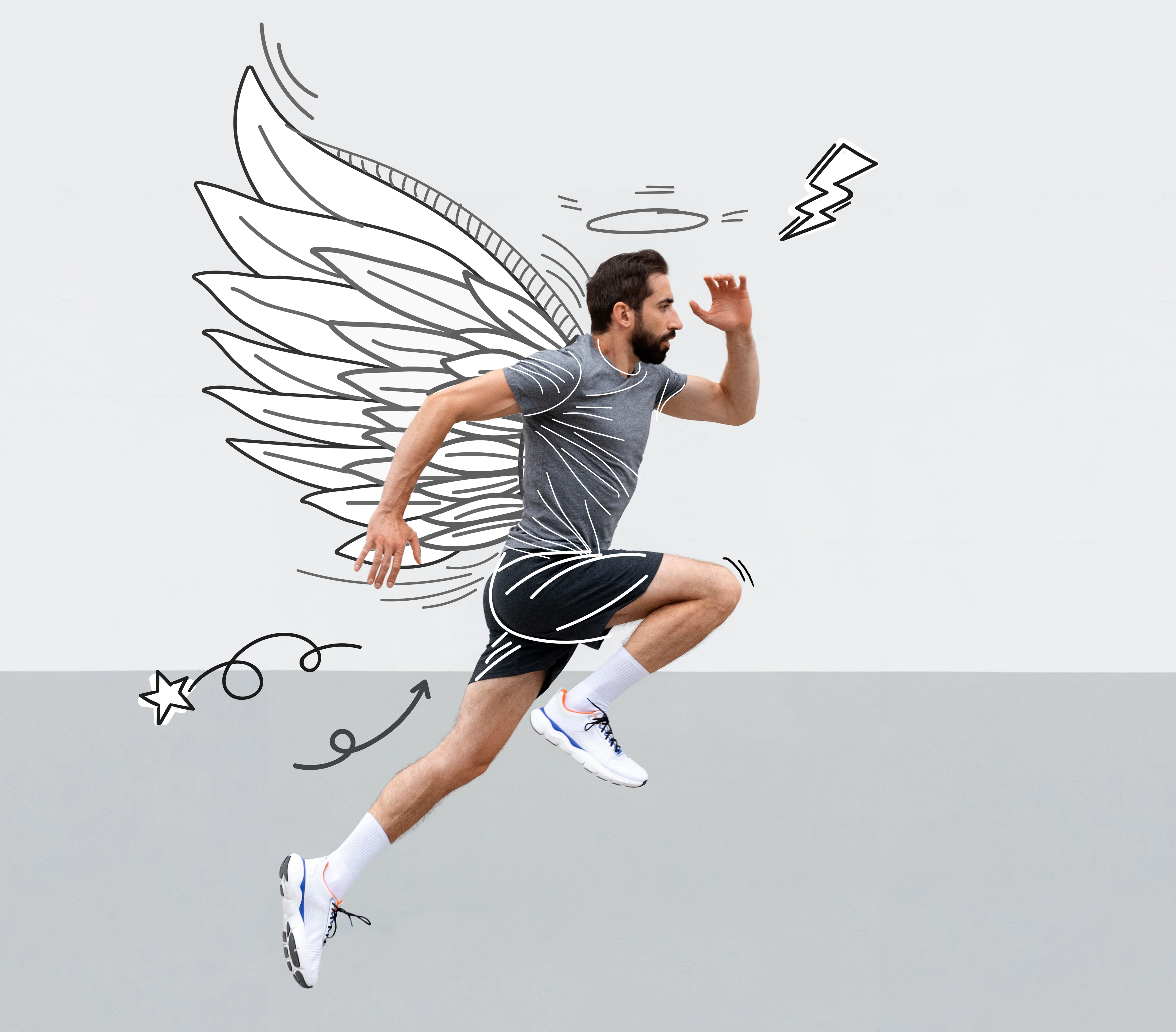 Professional athlete in flow state